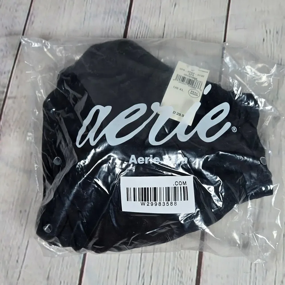 Aerie‎ Scoop Bikini Top Black XL NWT